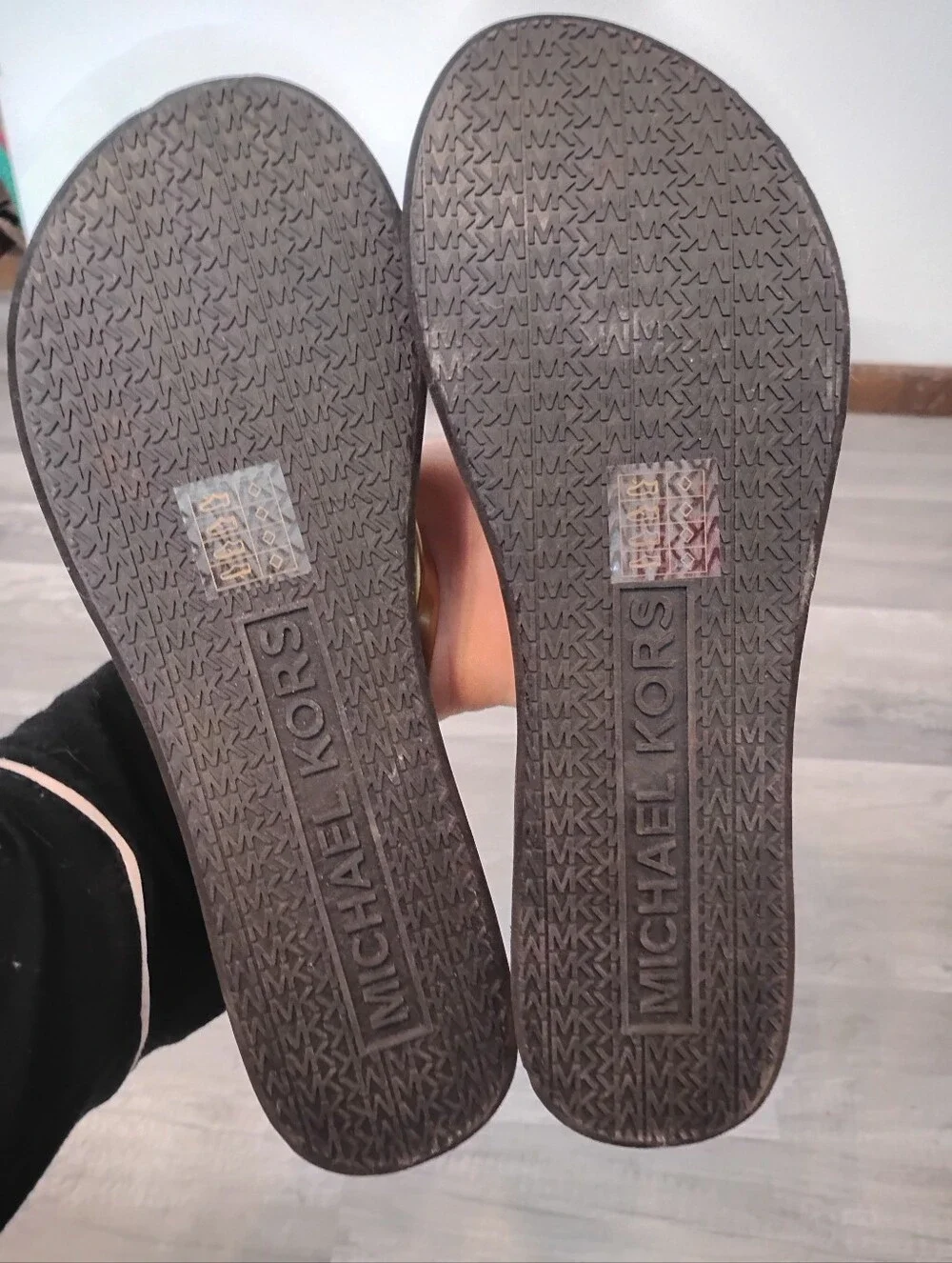 Michael Kors Monogram Flip Flop Sandals